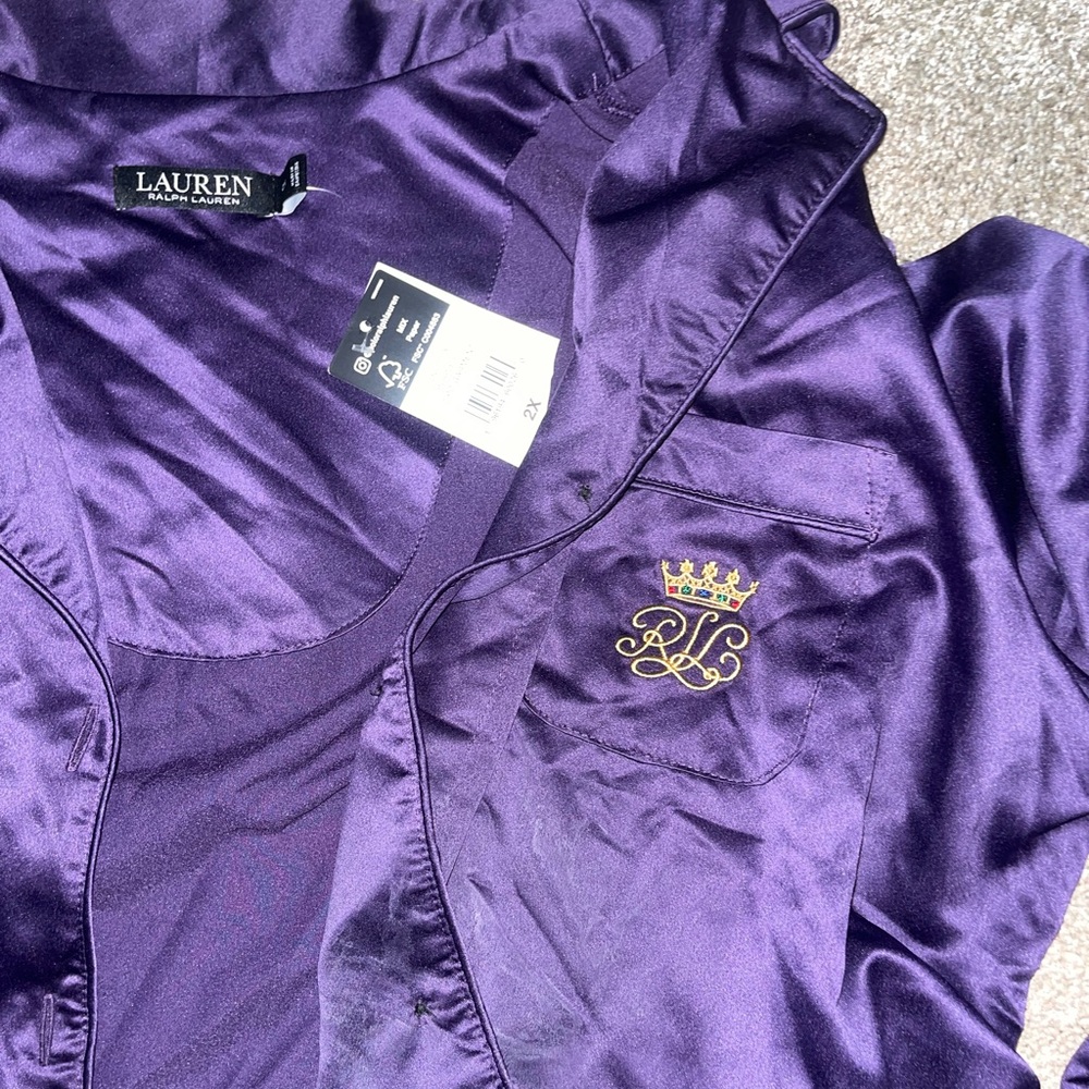 ralph lauren silk pajama set